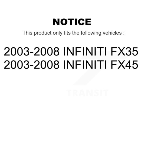 Front Suspension Control Arm & Tie Rod End Kit For 2003-2008 Infiniti FX35 FX45 INFINITI